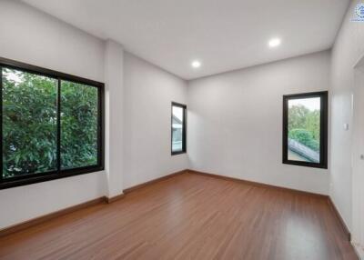 Spacious bedroom with ample natural light
