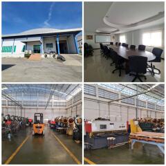 Industrial property including exterior, meeting room, and production areas