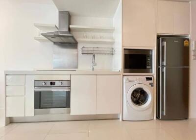 Modern kitchen with built-in appliances