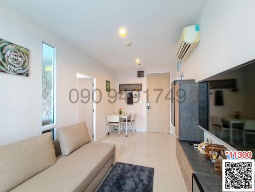 Spacious and modern living room with natural light