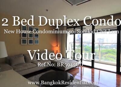 New House Condominium  2 Bedroom Duplex For Rent in Chidlom