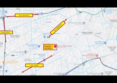 Detailed map showcasing various locations and streets