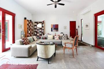 Modern and Solid 3 Bedroom Pool Villa on a Large Plot For Sale Hana Mauka in Pranburi (Furnished)