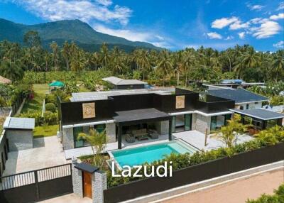 Tropical Paradise 3 Beds 3.5 Bath Pool Villa with Mountain View in Maenam