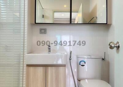 Modern Bathroom Interior with Toilet and Sink