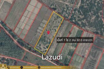 Land for Sale 7 rai in Mae Suai, Chiang Rai