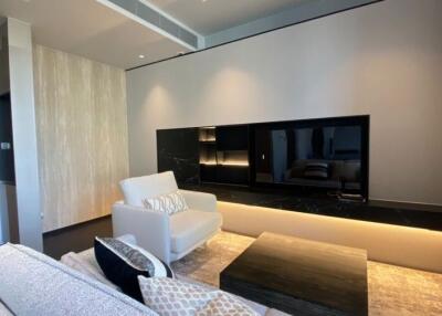 Modern living room with sophisticated interior design