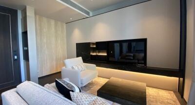 Modern living room with sophisticated interior design