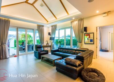 A Solid and Spacious 3 Bedroom Pool Villa in Popular Baan Phu Thara project near Black Mountain Golf for Sale in Hua Hin