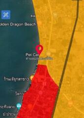Map view highlighting property location near Golden Dragon Beach