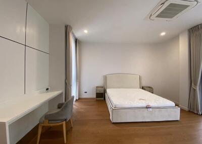 Spacious modern bedroom with minimalist design