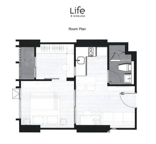 1-BR Condo at Life One Wireless near BTS Phloen Chit (ID 511957)