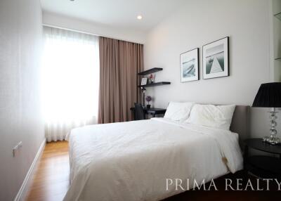 Cozy modern bedroom with natural light