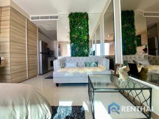 Ready today at Riviera jomtien, 12th floor studio, sea view, comes with complete furniture