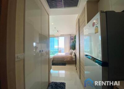 Ready today at Riviera jomtien, 12th floor studio, sea view, comes with complete furniture