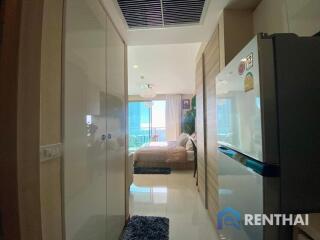 Ready today at Riviera jomtien, 12th floor studio, sea view, comes with complete furniture