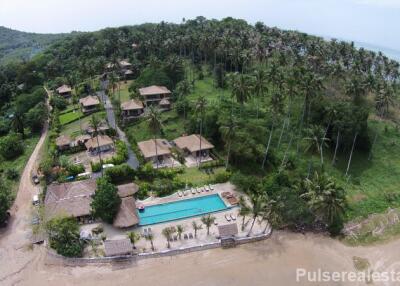 Two Waterfront Jindarin Beach Resort Bungalows for Sale on Cocunut Island, Phuket