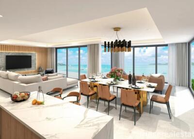 Luxury 5-Bedroom Sea View Ao Yon Beach Villa for Sale in Private Resort-style Beach Pool Complex