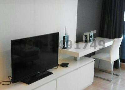 Modern living room interior with entertainment unit