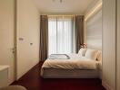 Cozy bedroom with natural light