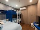 Contemporary bedroom with bunk beds and modern design