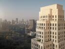 High-rise residential building in an urban setting