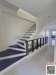 Modern staircase in a residential building with sleek design