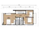 Architectural floor plan of a residential building