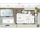 Architectural floor plan of a residential building