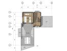 Architectural floor plan of a modern apartment