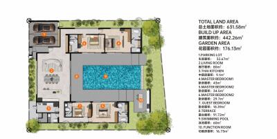 Architectural floor plan of a residential property with detailed room layout and measurements