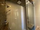 Modern bathroom with elegant shower enclosure