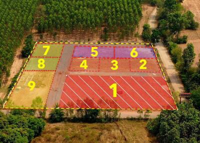 A Developers Delight: 5 Rai, 1 Ngan, 20 Talang Wah Of Land For Sale Subdivided With 9 Full Chanotes, Khon Kaen, Thailand