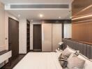 Modern bedroom with stylish interior design