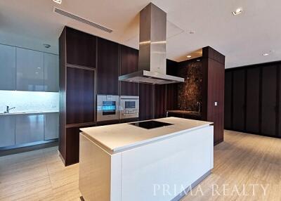 Modern kitchen with central island and high-end appliances