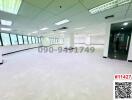 Spacious commercial office interior with bright lighting