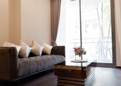 Elegant living room with natural light