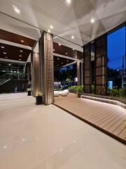 Elegant modern lobby in a luxury building