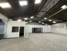 Spacious commercial warehouse with office rooms and large open space