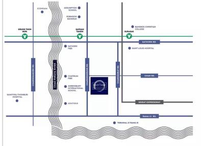 Illustrative city map for transportation planning