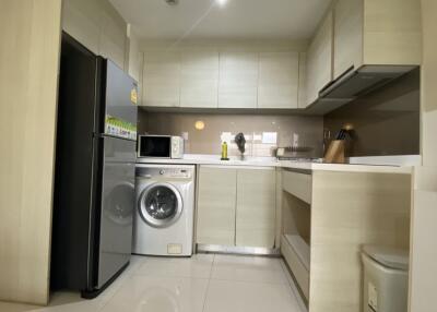 Modern kitchen with integrated appliances