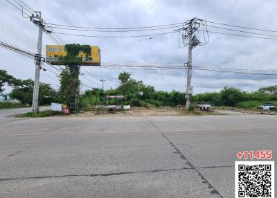 Street view with potential building site