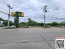 Street view with potential building site