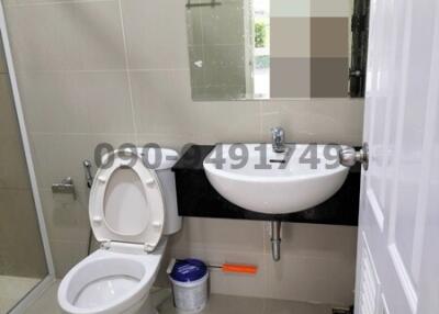 Clean modern bathroom with natural light