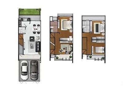 Architectural floor plan of a residential building