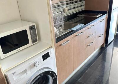 Modern kitchen with integrated appliances