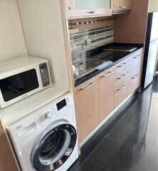 Modern kitchen with integrated appliances