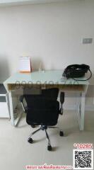 Spacious home office with modern desk and comfortable chair