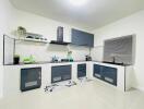 Modern kitchen with sleek design and advanced appliances