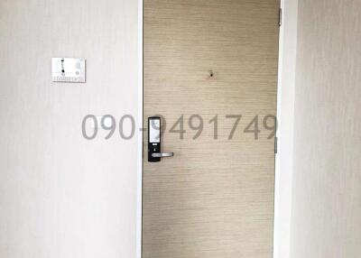 Modern entrance door in a residential building